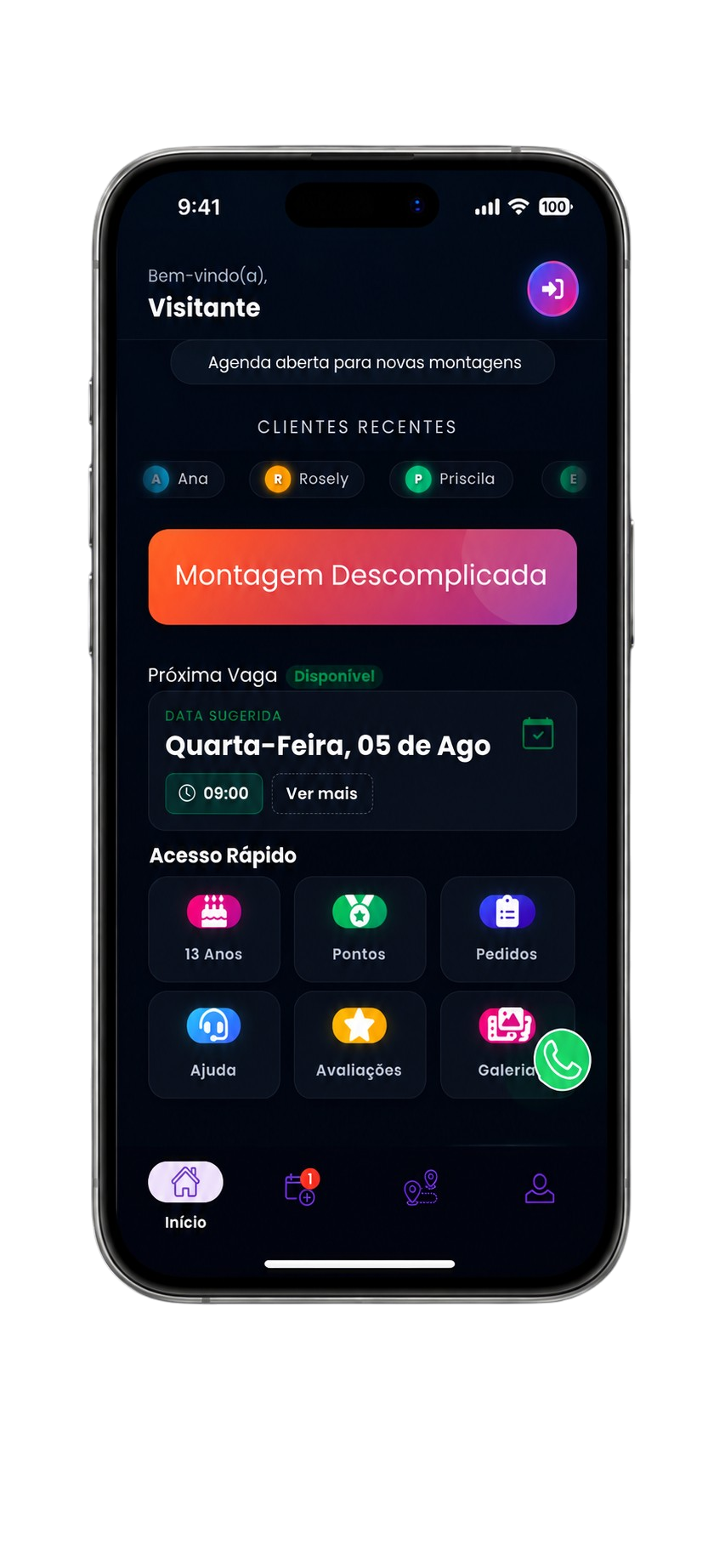 Aplicativo Renato Montador RM